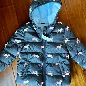 NWT - Toddler girls puffer coat